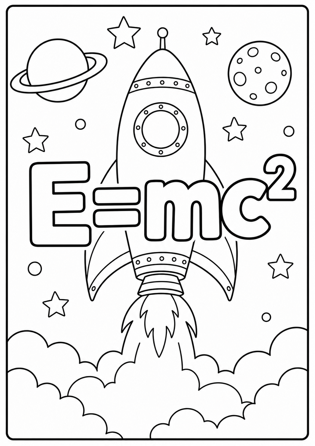 E-mc2 kleurplaat