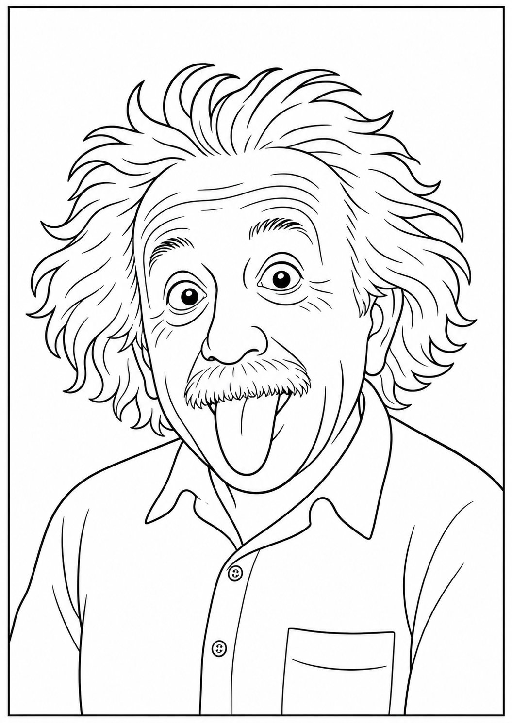 Einstein kleurplaat