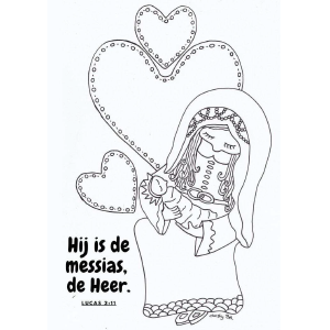 Godsdienst - Lucas 2:11 kleurplaat