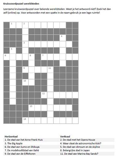 Kruiswoordpuzzels Downloaden In PDF formaat