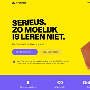 myLektor biedt brugklassers 600 gratis uitlegvideo’s