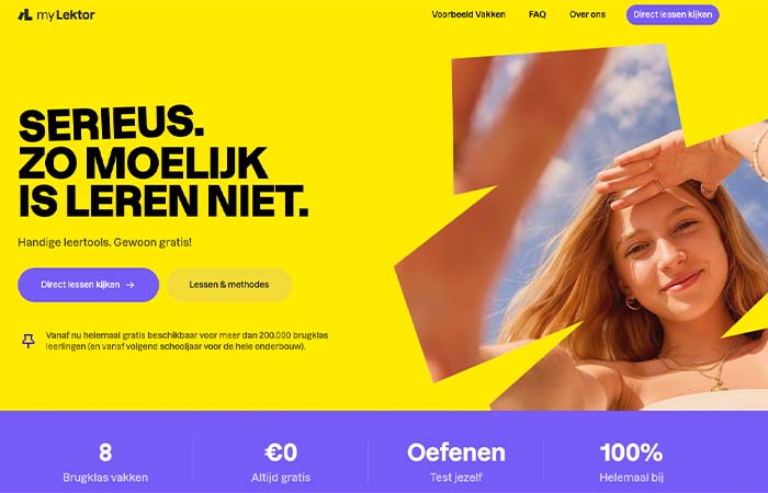 myLektor biedt brugklassers 600 gratis uitlegvideo’s
