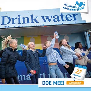 Woensdag 27 september is het Nationale Kraanwaterdag Woensdag 27 september is het Nationale Kraanwaterdag