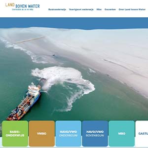 Leer over de waterbouw met Land boven water Leer over de waterbouw met Land boven water