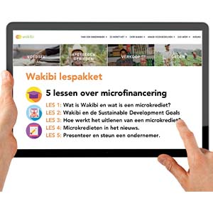 Wakibi Microkredieten lanceert gratis lespakket voor middelbare scholen Wakibi Microkredieten lanceert gratis lespakket voor middelbare scholen