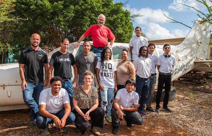 Mbo-expertise geeft verduurzaming luchtvaart op Bonaire impuls