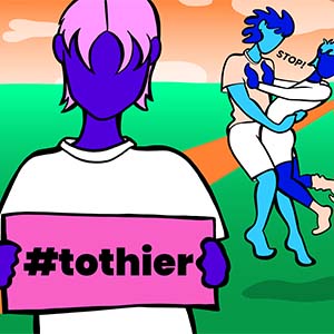 Rutgers zegt #TotHier met nieuwe campagne tegen seksueel geweld Rutgers zegt #TotHier met nieuwe campagne tegen seksueel geweld